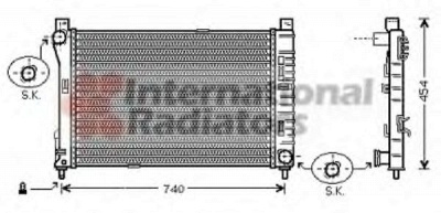 VAN WEZEL 30002378 -  Радиатор, охлаждение двигателя